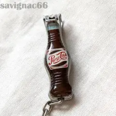 60s フレンチキーホルダー メタル PEPSI ペプシコーラ ボトル 爪切りのサムネイル