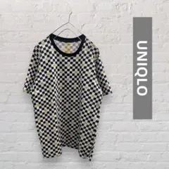 UNIQLO ミニオン Tシャツ 半袖 黒 白 L メンズ