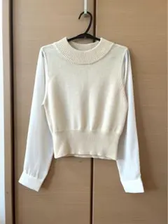 スナイデル　シアー袖　セーター　ニット