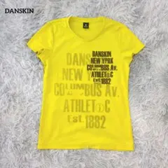 【DANSKIN】ダンスキン スポーツTシャツ M イエロー ジム ヨガ ウェアのサムネイル