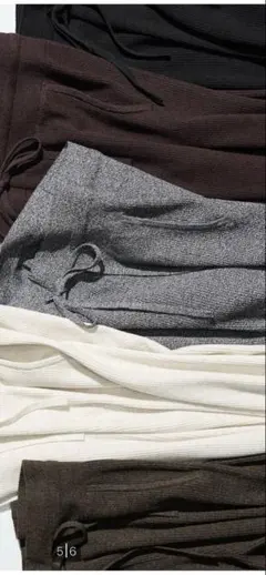 ユニクロ　ウォッシャブルニットリブパンツ