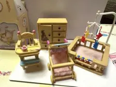 シルバニアファミリー　赤ちゃん家具まとめ売りベビールーム初期