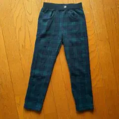 チェック柄ロングパンツ 110cm