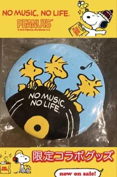 希少レア限定！ タワレコ コラボ ウッドストックブリキ缶バッジ