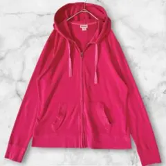 MOSSIMO ジップアップ パーカー XL ゆったり ピンクのサムネイル