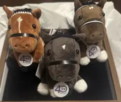 新品 武豊展 アイドルホースぬいぐるみS 金サイン入り 3点セット 入場
