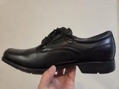 【美品】 TEXCY LUXE 本革ビジネスシューズ25.5cm 黒 アシックス
