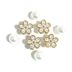 キラキラフラワー　サンダルアクセサリー　ジビッツ　チャーム　　飾り　クロックス