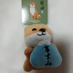 柴犬 富士山ぬいぐるみ美品FRIENDSHILL新品未使用 約15cmチャーム