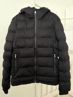 【美品】ZARA ブラック フード付きダウンジャケット　M
