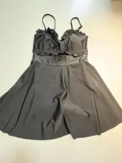 フリル付き ワンピース水着 ブラックのサムネイル