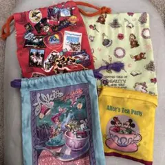 ディズニー　ランダム巾着　カプセルトイ エコバッグ