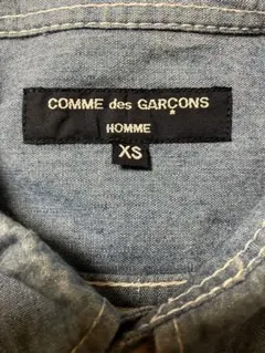 コムデギャルソンオム ダンカリークロス ボタンダウンシャツ サックスブルー