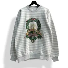 USA古着 90s VINTAGE アメリカ製 ボーダー ヴィンテージスウェット