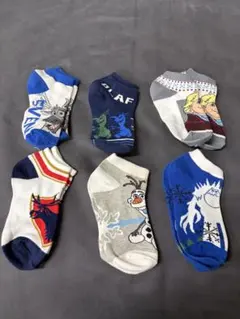 新品未使用 キッズ靴下 6足セット ディズニーキャラクター　アナ雪