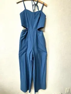 EVRIS サイドスリットサロペット Size F ロイヤルブルーのサムネイル