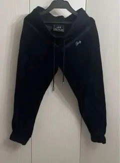 radyレディRadyスエットパンツネイビー紺ベロアビジューラインストーン