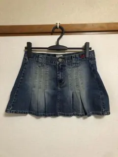 Y2K Roxy デニムプリーツミニスカート