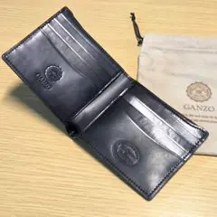 【未使用新品】GANZO シェルコードバン2 純札入れ ブラックのサムネイル