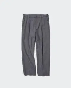 UNIQLO ユニクロ　タックワイドパンツ　グレー　w仕上げ