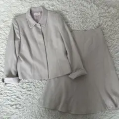 美品✨　東京ソワール　ココラッシー　スカートセットアップ　ノーカラー　13