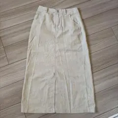 GAP ベージュ コーデュロイ　ストレートスカート サイズ0