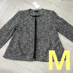 ✳︎新品未使用✳︎ ノーカラー　ツイードラメ　ペプラム　セレモニージャケット　Mのサムネイル