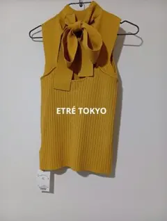 新品タグ付 ETRÉ TOKYO バックリボン ニット ノースリーブ トップスのサムネイル