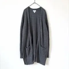 オールドネイビー カーディガン L グレー コットン 上品 羽織 シンプル 長袖のサムネイル