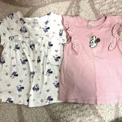 GAP プティマイン Disney ミッキー ミニー Tシャツ 2枚セット