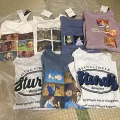 アニメキャラクター プリント Tシャツ セット