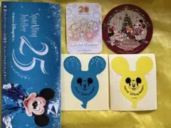 ディズニー　25周年　リーフレット　ミッキーバルーンシール　パークステッカー