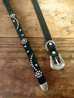 ナローベルト 24㎜ スタッズベルト 30インチ ウエスタンベルト HTC 等