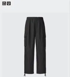 UNIQLO パラシュートワイドカーゴパンツブラック L