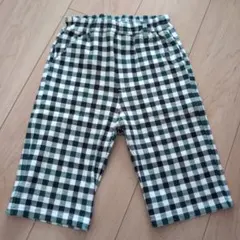 チェック柄ハーフパンツ