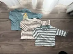 薄手長袖Tシャツ3枚セット60-70cm