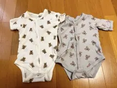 ベビー肌着 ロンパース　60cm 70c クマ柄