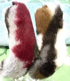 ボア生地グレー