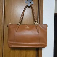 COACH ブラウン ショルダーバッグ【中古】