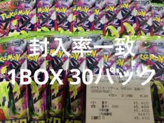 ポケモンカード　ポケカ　ムニキスゼロ　封入率一致　パック　未開封　30パック
