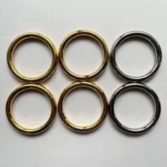 樹脂　丸カン　ゴールド　シルバー　40mm