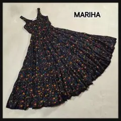 美品✨MARNI ワンピース 38 花柄 総柄 フレアー サマードレス コットン