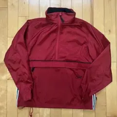 NIKE ナイキ ナイロンジャケット ハーフジップ レッド M ②