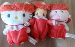 【セット割】サンリオ　ナムコで推し色～カラフルバスタイム～マスコット☆赤コンプ☆