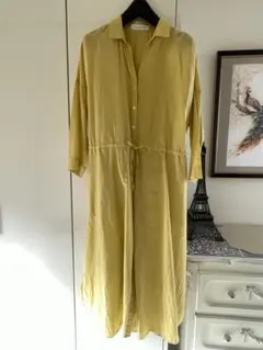 アーバンリサーチ　コットンシルク シャツワンピース F