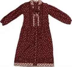 【希少品】ピンクハウス　花柄　ワンピース　赤　パッチワーク カネコイサオ