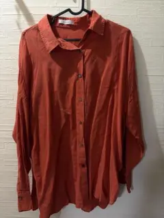 JEANASIS 長袖シャツ オレンジ 800円均一 ジーナシス