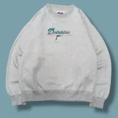 90s majestic マイアミドルフィンズ　ごま塩グレー　ビッグサイズのサムネイル