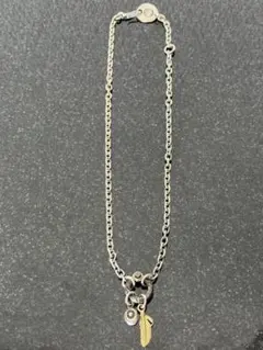 AG FACTORY 祐天寺あるじゃん k18全金フェザー付きネックレスチェーン AG FACTORY 祐天寺あるじゃん k18全金フェザー付きネックレスチェーン