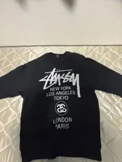 Stussy World Tour クルーネック スウェット ブラック Mのサムネイル